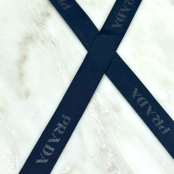 PRADA Navy Blue Gift Ribbon - Picture 3 of 6